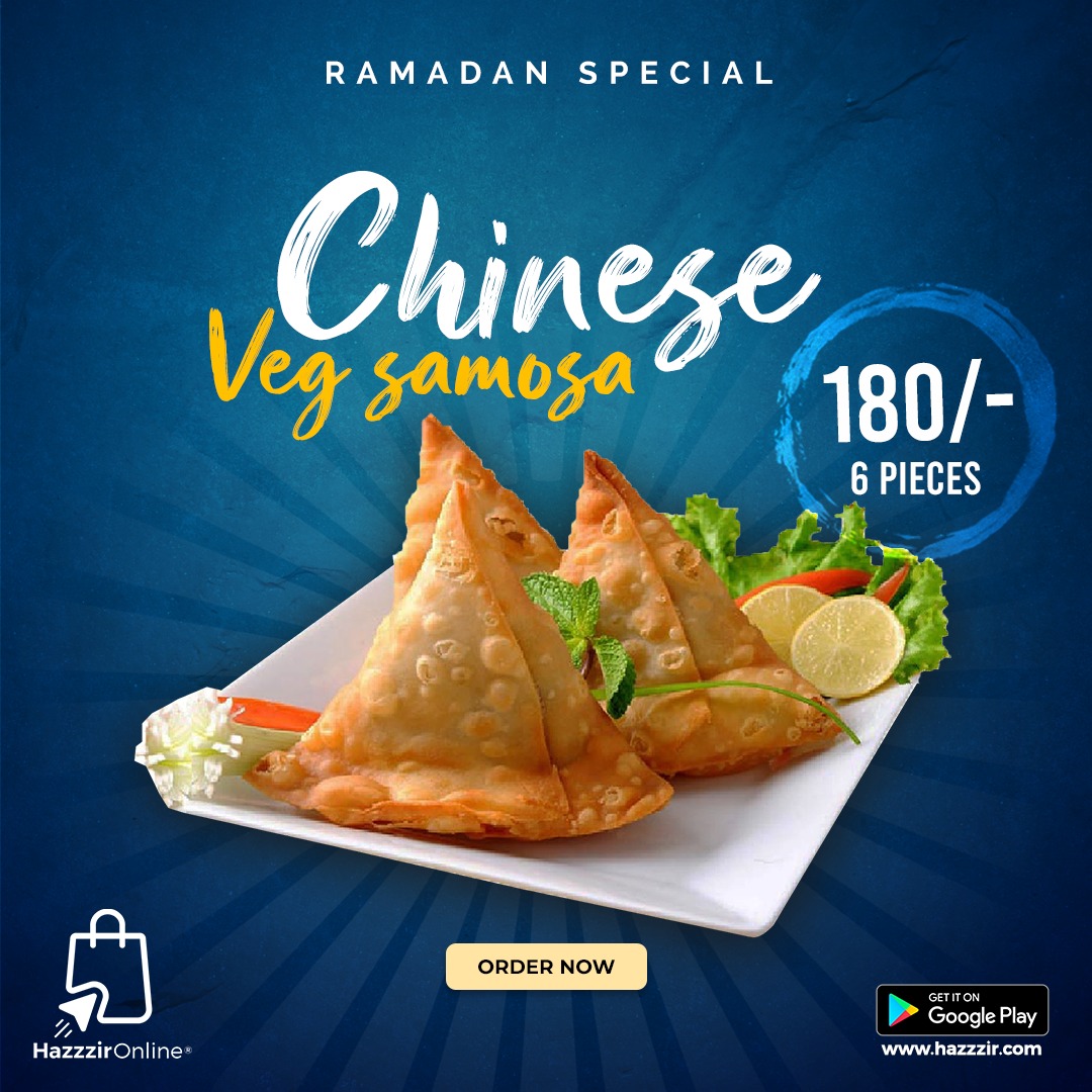 Chinese Vegetable Samosa Large Size 06 Pcs